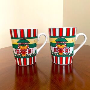 Set of Two “Candy Shoppe” Christmas Mugs